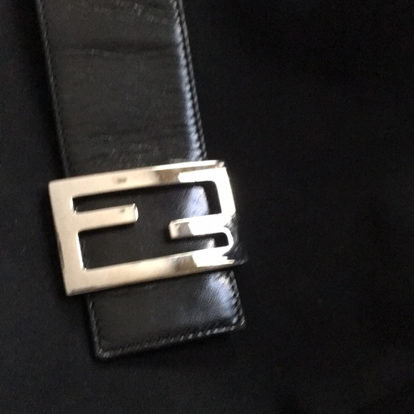 Fendi black hobo bag purse - Picture 5 of 8